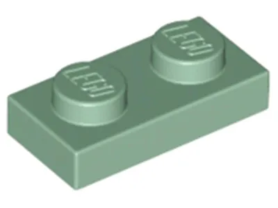 Produktbild von Lego® 10x 1x2 Platten 3023 - Plate Sandgrün - Sand Green