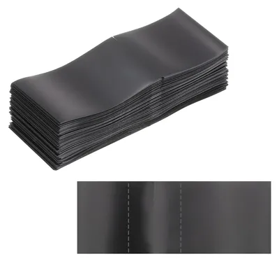 PVC Schrumpfband 75x28 mm, 250 Stk., schwarz