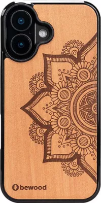Produktbild von Holzhülle für iPhone 16, Bewood Apfelbaum Mandala