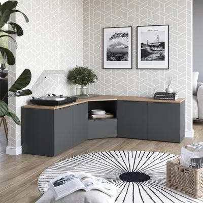 Obrázek produktu pro Živá stěna Vicco Wido Antracit 3 díly, Model 58548