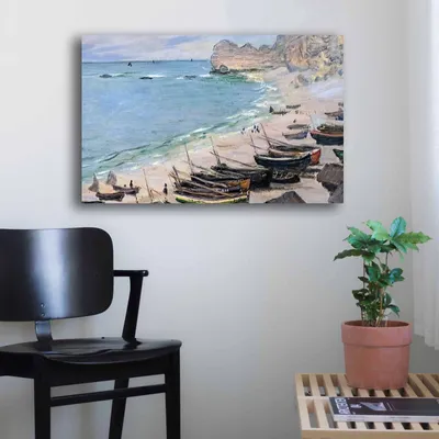 Produktbild von Wallity, 4570MONET031- CLD1131, Bunt, Leinwandbilder, 45 x 70 cm, 100% Leinwand