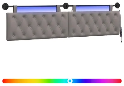 Produktbild von Hängendes Kopfteil Mit LED Licht Taupe Stoff