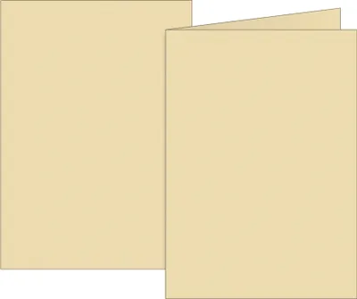 Produktbild von Doppelkarten A6 160g chamois VE=5x10 Karten