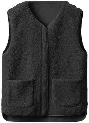 Imagen del producto de Chaleco de forro polar de Damen para otoño e invierno, con cremallera