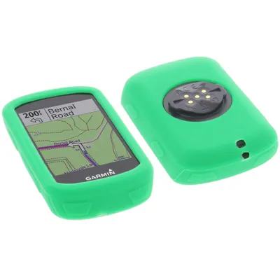 Produktbild von foto-kontor Tasche kompatibel mit Garmin Edge 530 Schutzhülle Silikon Case Schutz Hülle grün