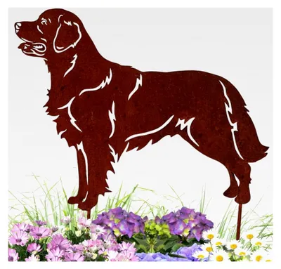 Produktbild von Stahldesign Golden Retriever Edelrost Hund Gartenstecker Handmade Germany Gartendeko aus Rost-Metall