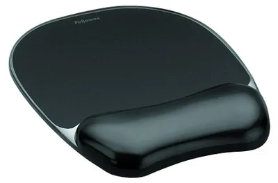 Image de Sous-souris Fellowes Crystals avec repose-poignet - Tapis de souris avec coussinet en gel - ergonomique