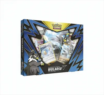 A Pokemon TCG collection box featuring Wulaosu V.