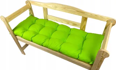 Produktbild von Gartenbankkissen, hellgrün, 200x40x8, Gartenkissen, Gartensitzkissen, Outdoorkissen, Gartenkissen