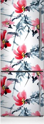 Produktbild von Magnetfolie Magnete Küche Kühlschrank Dekoration 60x190 cm - Muster der Blumen