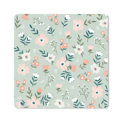 Produktbild von MuchoWow® Mauspad Mousepad Blumen - Farben - Pastell 30x30 cm - Mousepads - Maus Mat - Pad - Mausunterlage - Gaming