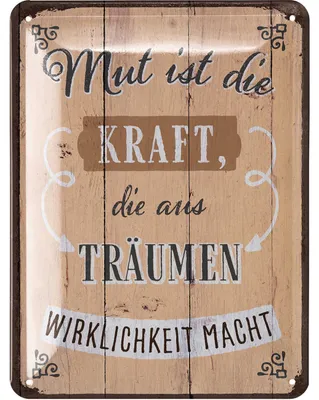 Produktbild von LANOLU Retro Blechschilder, vintage Metallschilder mit Sprüchen als Wanddeko für Küche und Garten, Shabby Chic Deko Farmhouse 15x20cm