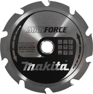 Produktbild von Makita Kreissägeblatt, MAKFORCE 165 x 20 mm - 10 Zähne
