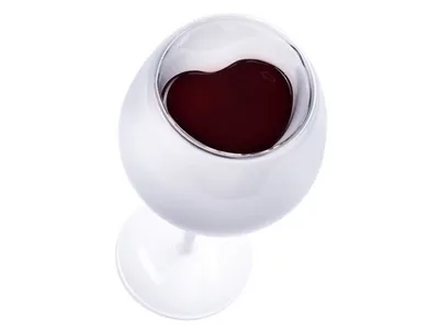 Obrázek produktu pro Vínová sklenice pro zamilované - bílá