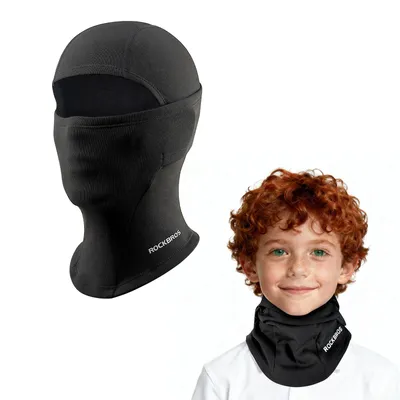 Produktbild von ROCKBROS Kinder Sturmhaube Winter Warm Balaclava Thermo Winddicht Skimaske für Outdoor Sports Schwarz
