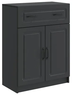 Immagine prodotto di Credenza vidaXL nera 66 x 34,5 x 87 cm in materiale derivato dal legno