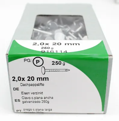 Produktbild von Dachpappstifte 20 mm verzinkt KP