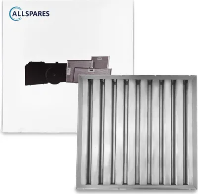 Produktbild von AllSpares Flammschutzfilter/Lamellenfilter für Dunstabzugshauben für Horeca (495x495x25mm)