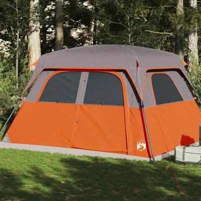 Image de vidaXL Tente familiale pour 6 personnes Orange Étanche