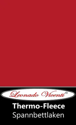 Produktbild von Thermofleece Spannbettlaken 120-130x200 cm Rot Warm Winter Komfort mit Rundumgummi