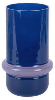 Produktbild von Present Time - Vase Animado Anillo Medium - Kobaltblau - 13.5x13.5x22cm