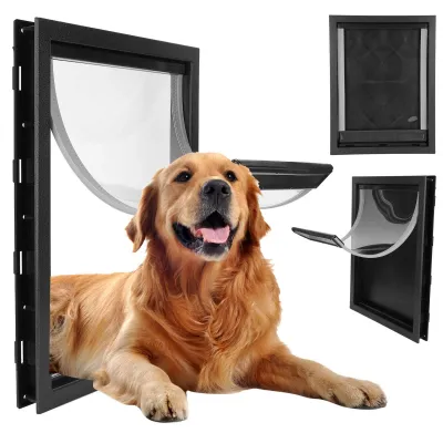 Produktbild von Hunde Tür Einfach zu Installieren - Abnehmbare Tür - Robustes ABS-Kunststoff - Transparent