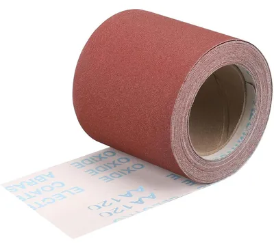 Immagine prodotto di Carta abrasiva a rotolo, 115 mm x 10 m, grana 120, per legno e vernice