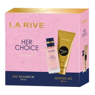 Zdjęcie produktu dla La Rive Her Choice Zestaw Woda perfumowana 100ml + żel pod prysznic 100ml