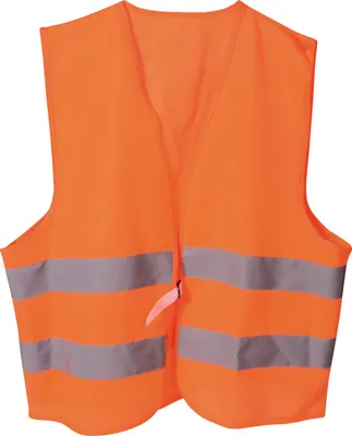 Produktbild von EDUPLAY 150158 Warnweste für Kinder groß 58 x 61 cm, orange/reflex