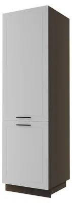 Image de Armoire de rangement KVANTUM Q-D14/DP/60/207 à 2 portes, 60 cm – Couleur du corps et de la façade au choix : blanc mat, lava