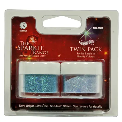 Produktbild von Rainbow Dust Sparkles Twin Pack Pastel Blue + Hologram Blue