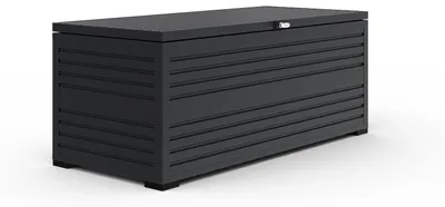 Produktbild von Weide Gartenbox | 100% Aluminium | Aufbewahrungsbox 1318 L | Outdoor Box mit Deckel | 200 x 86 x 79 cm