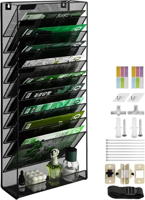 Obrázek produktu pro Organizér dokumentů s 11 úrovněmi, kovová síťovina, formát A4, pro kancelář