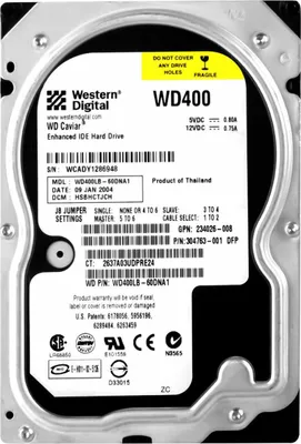 Produktbild von WD WD400LB Festplatte, HDD, IDE, 3,5", 40 GB, PATA/EIDE, Ultra ATA, für Desktop-Computer