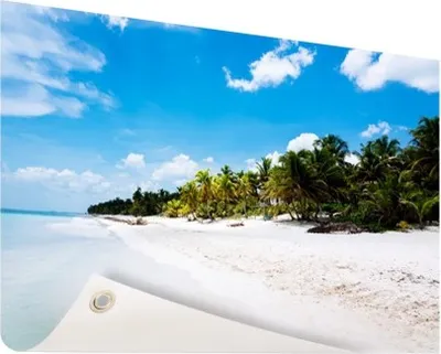 Produktbild von Gartenposter - 120x80 cm - Strand Tulum Mexiko Foto  - Modernes Wandbilder