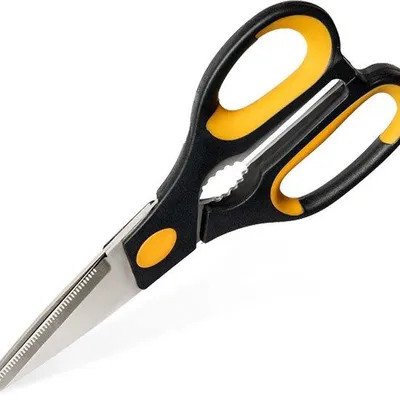 Produktbild von Famanu Küchenschere Multifunktional - Edelstahl, spülmaschinenfest, ergonomisch