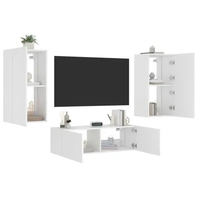 Immagine prodotto di Maison Exclusive - Mobili TV a Muro 3pz con Luci LED Bianchi