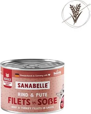 Produktbild von Sanabelle 180 g x 6 Dosen Rind & Pute