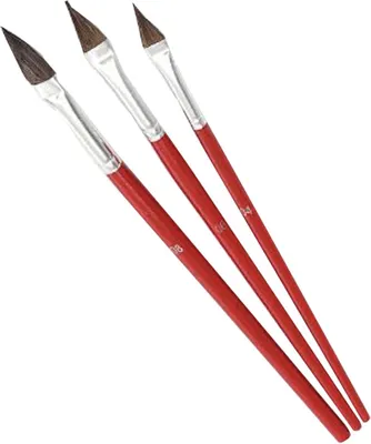 Obrázok produktu pre Nölle 106-3595 Touch-up kefa zmes prírodných vlasov,Gr4,6,8, hnedá, 3 kusy (1 sada)