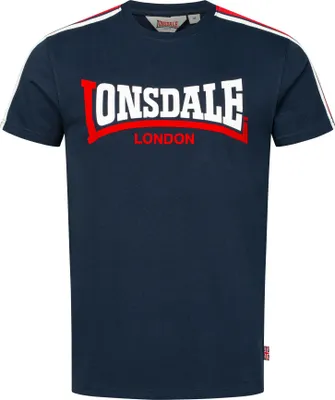 Image de T-shirt homme coupe régulière MERRYN Navy/White/Red L Lonsdale