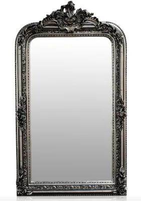 Produktbild von Casa Padrino Barock Spiegel Silber Antik Stil 90 x H. 160 cm - Wandspiegel Möbel