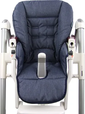 Produktbild von BAMBINIWELT Ersatzbezug, Sitzkissen, Bezug für Peg-Perego-Prima-Pappa-Diner marine meliert