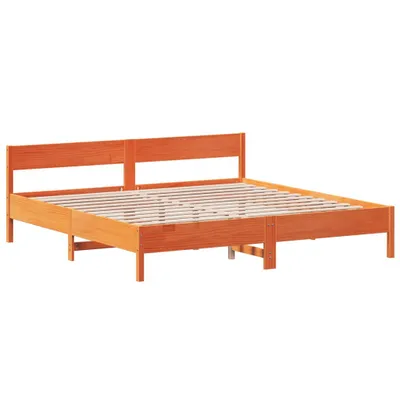 Obrázok produktu pre Posteľ bez matraca voskovo hnedá 200x200 cm masívna borovica