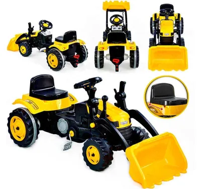 Obrázok produktu pre WOOPIE Traktor na pedále Farmer MaxTrac Classic s lopatou a buldozérom