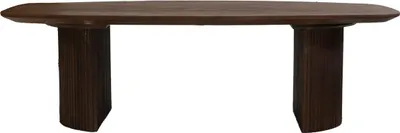 Produktbild von Couchtisch Mangoholz Dunkelbraun - 130x70x38 cm - Feline