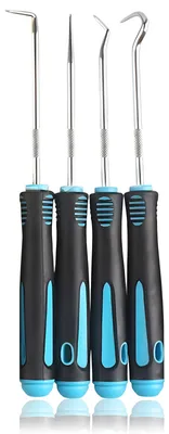 Produktbild von 4-teiliges Hakenverschluss-Set – hellblau
