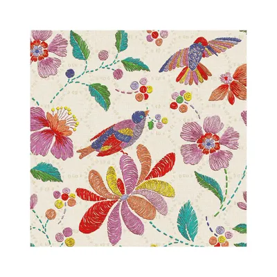 Produktbild von 3-lagige Servietten Brasilien 1/4 25 x 25 cm 20 Stück.