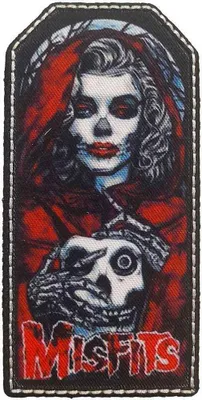 Obrázek produktu pro Misfits - nášivka "Lady Skull" - polyester RO11337 (1 velikost) (pestrobarevná)