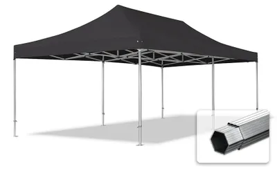 Produktbild von TOOLPORT 4x8m Aluminium Faltpavillon, ohne Seitenteile, schwarz
