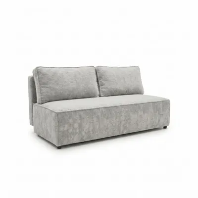 Produktbild von Schlafsofa FORANO 3-Sitzer mit Bettkasten, Sofa Couch mit Schlaffunktion für Wohnzimmer Gästezimmer, Jugendzimmer weicher Bouclé-Plüschstoff Hellgrau